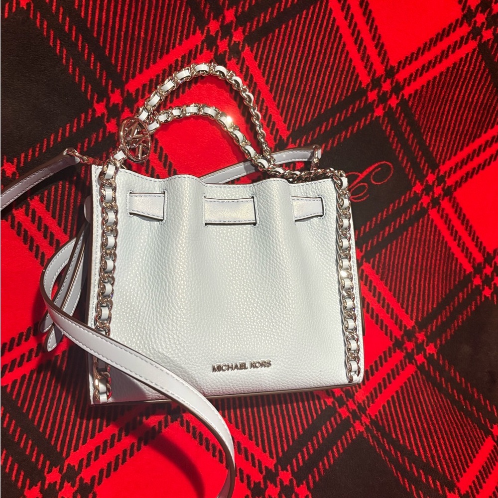 Michael Kors Sky Blue Chain Shoulder Bag